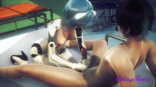 Evangelion Hentai 3D – Rei Jerk off Shinji and cum in her face