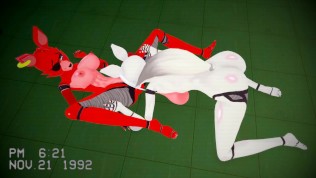 Five Nights at Freddy’s Inspired – Lesbian Mangle x Foxy – Hentai
