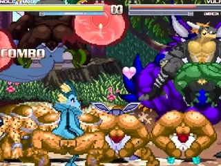 Gnolls lurk and capture Vulpix and her Eeveelution friends