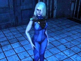 Supergirl BBC spitroast in jail