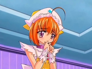 Sexy anime maid sucks dick