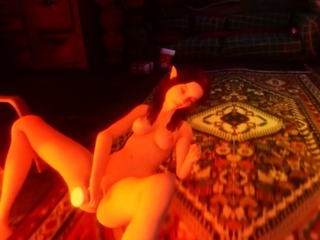 VR Conk Xmas Hentai Fantasy With Redhead Elf Miss Snowflake