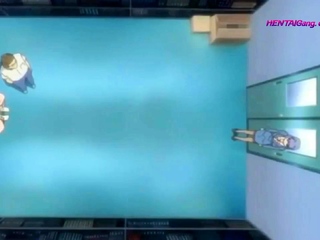 Gym MILF Is DP’d by Student and Fucked Until Creampie