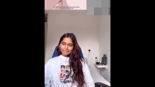 Petite Indian miaz reacts to Amanee