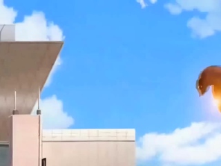 Wide eyed anime teen sucking dick