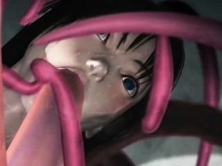 3D Girl Destroyed by Alien Tentacles!